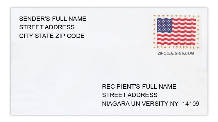 The recipient address information is provided for your reference.